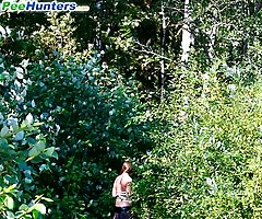 Voyeur busts a gorgeous leggy college girl peeing