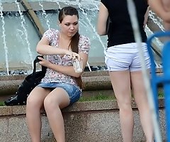 Upskirt fun of naughty babes here