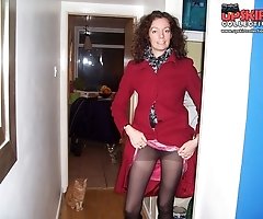 Frisky girls entertain showing sneaky upskirts