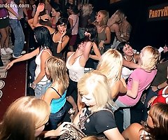 Clothed Females Go Batshit for Buff Naked Dude Shaking His Stuff on Stage